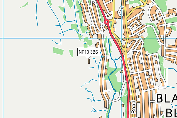 NP13 3BS map - OS VectorMap District (Ordnance Survey) NP13 3BS map - OS VectorMap District (Ordnance Survey)