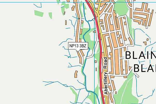 NP13 3BZ map - OS VectorMap District (Ordnance Survey) NP13 3BZ map - OS VectorMap District (Ordnance Survey)