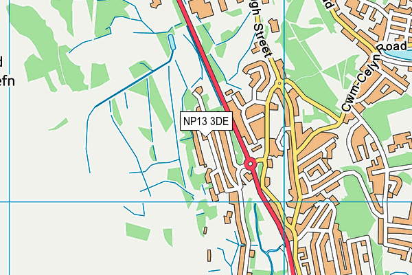 NP13 3DE map - OS VectorMap District (Ordnance Survey) NP13 3DE map - OS VectorMap District (Ordnance Survey)