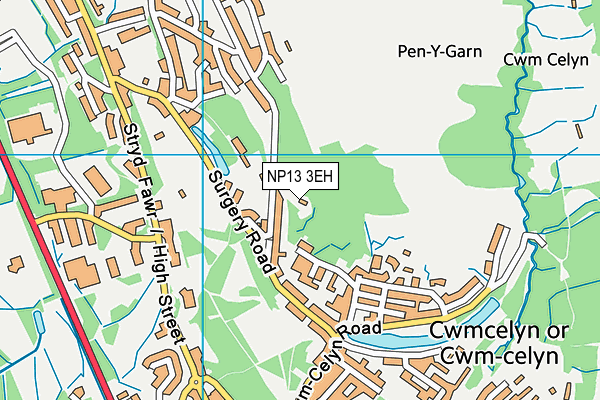 NP13 3EH map - OS VectorMap District (Ordnance Survey) NP13 3EH map - OS VectorMap District (Ordnance Survey)
