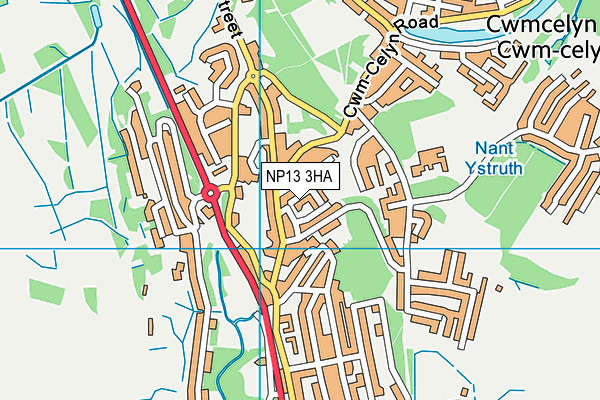 NP13 3HA map - OS VectorMap District (Ordnance Survey) NP13 3HA map - OS VectorMap District (Ordnance Survey)