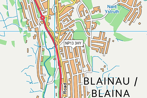 NP13 3HY map - OS VectorMap District (Ordnance Survey)