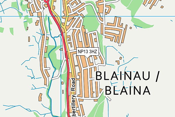 NP13 3HZ map - OS VectorMap District (Ordnance Survey) NP13 3HZ map - OS VectorMap District (Ordnance Survey)