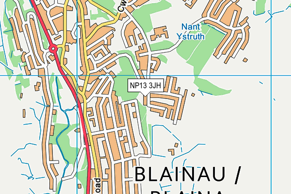 NP13 3JH map - OS VectorMap District (Ordnance Survey) NP13 3JH map - OS VectorMap District (Ordnance Survey)