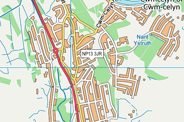 NP13 3JR map - OS VectorMap District (Ordnance Survey) NP13 3JR map - OS VectorMap District (Ordnance Survey)