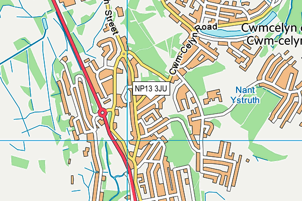 NP13 3JU map - OS VectorMap District (Ordnance Survey) NP13 3JU map - OS VectorMap District (Ordnance Survey)
