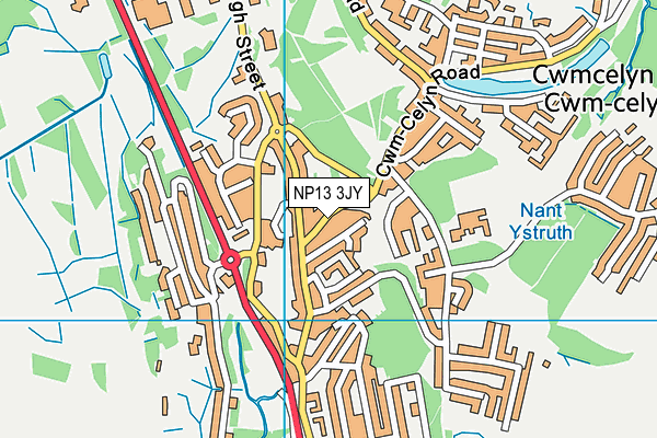 NP13 3JY map - OS VectorMap District (Ordnance Survey) NP13 3JY map - OS VectorMap District (Ordnance Survey)