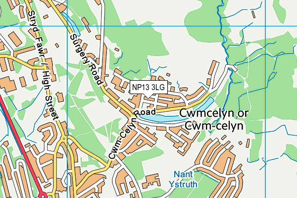 NP13 3LG map - OS VectorMap District (Ordnance Survey) NP13 3LG map - OS VectorMap District (Ordnance Survey)