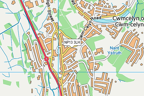 NP13 3LH map - OS VectorMap District (Ordnance Survey) NP13 3LH map - OS VectorMap District (Ordnance Survey)