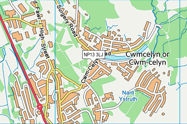 NP13 3LJ map - OS VectorMap District (Ordnance Survey) NP13 3LJ map - OS VectorMap District (Ordnance Survey)