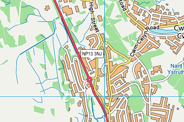 NP13 3NJ map - OS VectorMap District (Ordnance Survey) NP13 3NJ map - OS VectorMap District (Ordnance Survey)