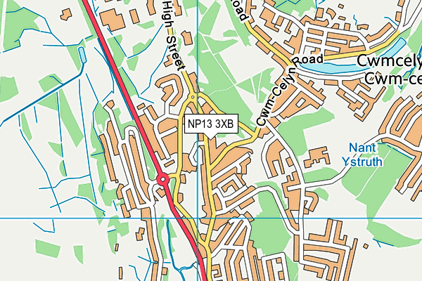 NP13 3XB map - OS VectorMap District (Ordnance Survey) NP13 3XB map - OS VectorMap District (Ordnance Survey)