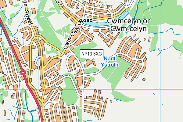 NP13 3XG map - OS VectorMap District (Ordnance Survey) NP13 3XG map - OS VectorMap District (Ordnance Survey)
