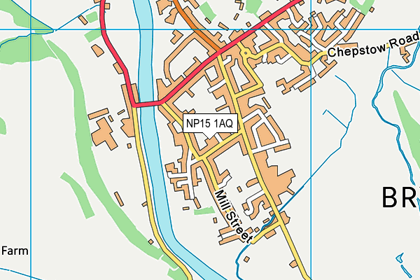 NP15 1AQ map - OS VectorMap District (Ordnance Survey) NP15 1AQ map - OS VectorMap District (Ordnance Survey)