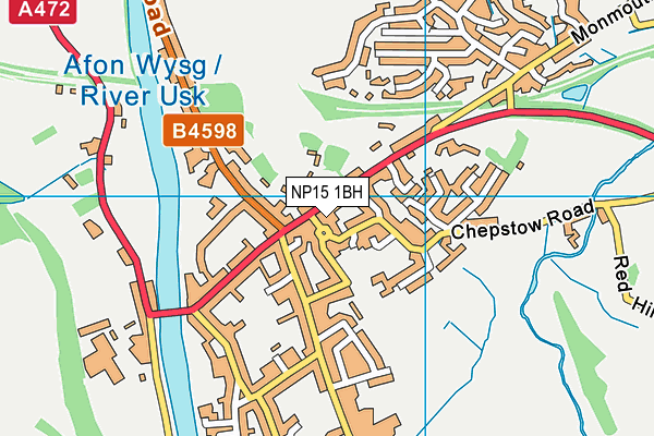 NP15 1BH map - OS VectorMap District (Ordnance Survey) NP15 1BH map - OS VectorMap District (Ordnance Survey)