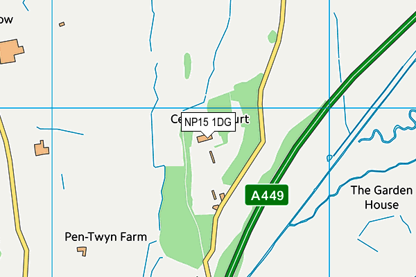 NP15 1DG map - OS VectorMap District (Ordnance Survey)
