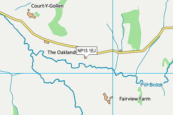 NP15 1EJ map - OS VectorMap District (Ordnance Survey) NP15 1EJ map - OS VectorMap District (Ordnance Survey)