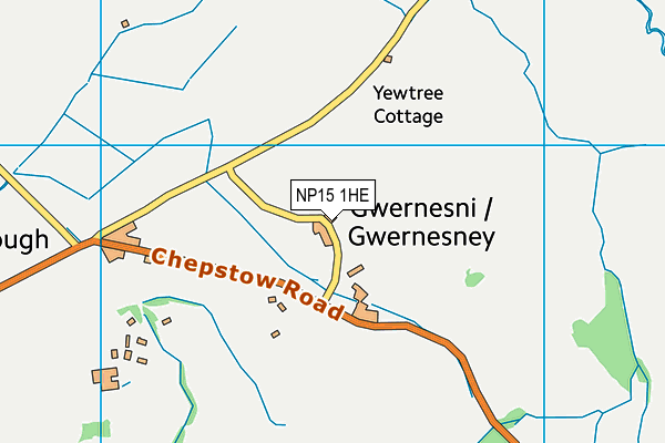 NP15 1HE map - OS VectorMap District (Ordnance Survey) NP15 1HE map - OS VectorMap District (Ordnance Survey)