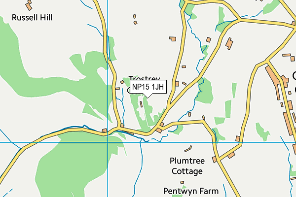 NP15 1JH map - OS VectorMap District (Ordnance Survey) NP15 1JH map - OS VectorMap District (Ordnance Survey)