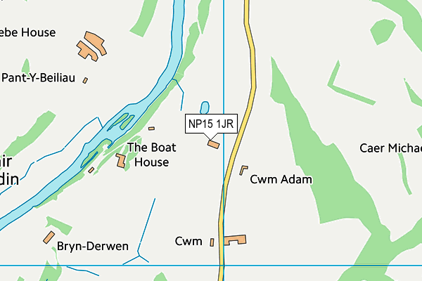 NP15 1JR map - OS VectorMap District (Ordnance Survey)