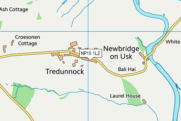 NP15 1LZ map - OS VectorMap District (Ordnance Survey) NP15 1LZ map - OS VectorMap District (Ordnance Survey)