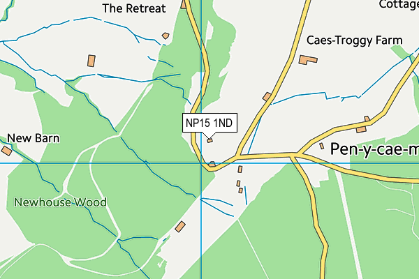 NP15 1ND map - OS VectorMap District (Ordnance Survey) NP15 1ND map - OS VectorMap District (Ordnance Survey)