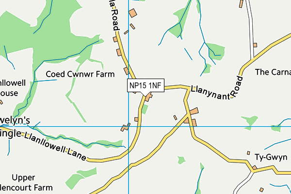 NP15 1NF map - OS VectorMap District (Ordnance Survey) NP15 1NF map - OS VectorMap District (Ordnance Survey)