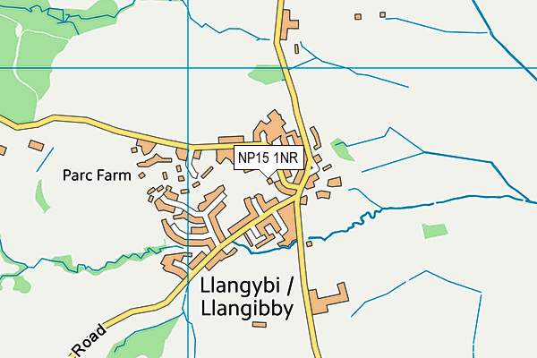 NP15 1NR map - OS VectorMap District (Ordnance Survey)