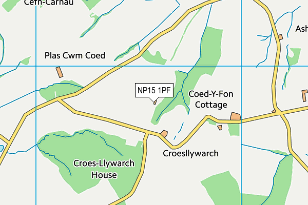NP15 1PF map - OS VectorMap District (Ordnance Survey) NP15 1PF map - OS VectorMap District (Ordnance Survey)