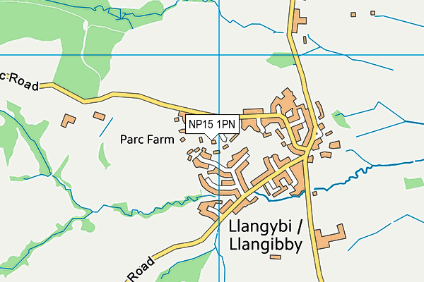 NP15 1PN map - OS VectorMap District (Ordnance Survey) NP15 1PN map - OS VectorMap District (Ordnance Survey)