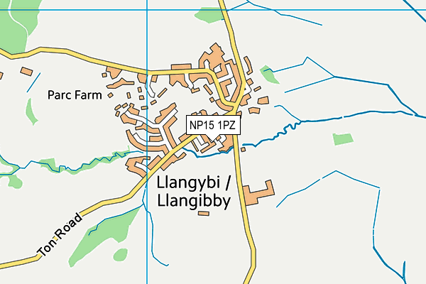 NP15 1PZ map - OS VectorMap District (Ordnance Survey) NP15 1PZ map - OS VectorMap District (Ordnance Survey)