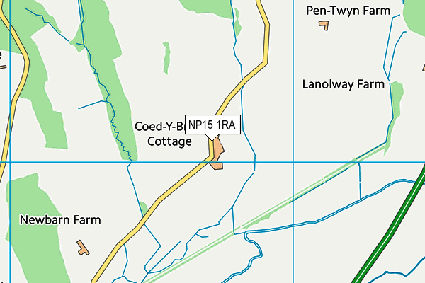 NP15 1RA map - OS VectorMap District (Ordnance Survey) NP15 1RA map - OS VectorMap District (Ordnance Survey)