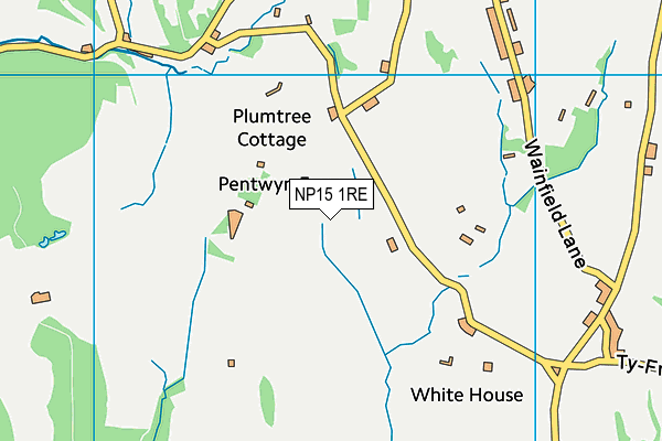 NP15 1RE map - OS VectorMap District (Ordnance Survey) NP15 1RE map - OS VectorMap District (Ordnance Survey)