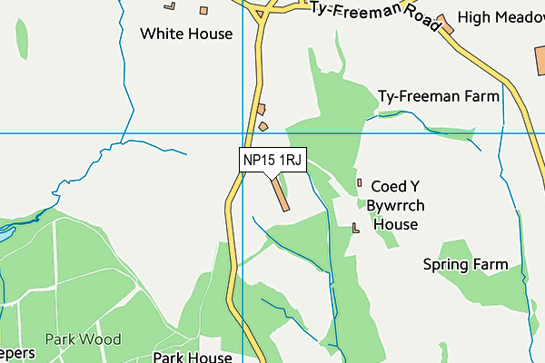 NP15 1RJ map - OS VectorMap District (Ordnance Survey) NP15 1RJ map - OS VectorMap District (Ordnance Survey)