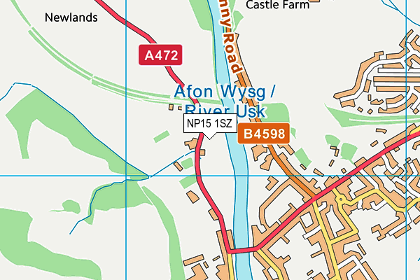 NP15 1SZ map - OS VectorMap District (Ordnance Survey) NP15 1SZ map - OS VectorMap District (Ordnance Survey)