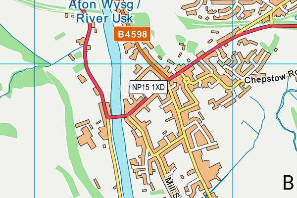 NP15 1XD map - OS VectorMap District (Ordnance Survey) NP15 1XD map - OS VectorMap District (Ordnance Survey)