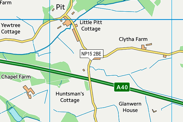 NP15 2BE map - OS VectorMap District (Ordnance Survey) NP15 2BE map - OS VectorMap District (Ordnance Survey)