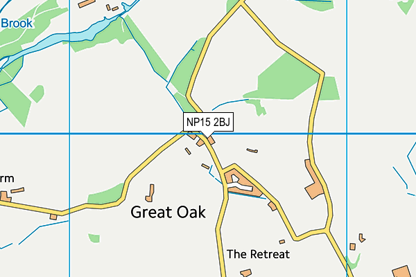 NP15 2BJ map - OS VectorMap District (Ordnance Survey) NP15 2BJ map - OS VectorMap District (Ordnance Survey)