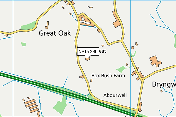 NP15 2BL map - OS VectorMap District (Ordnance Survey) NP15 2BL map - OS VectorMap District (Ordnance Survey)