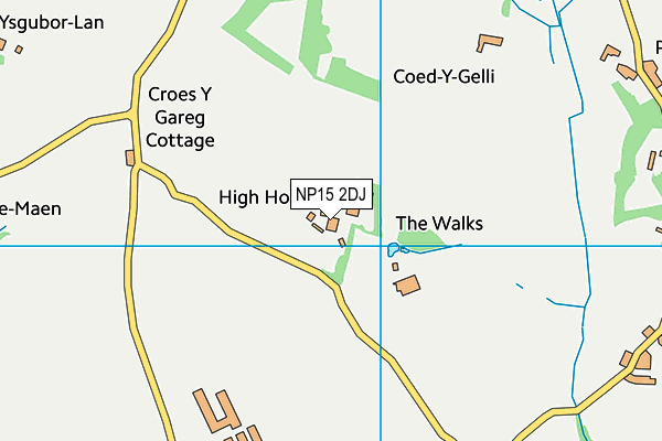 NP15 2DJ map - OS VectorMap District (Ordnance Survey) NP15 2DJ map - OS VectorMap District (Ordnance Survey)