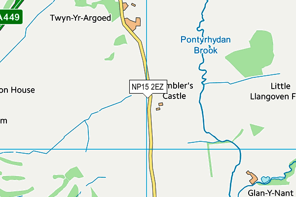 NP15 2EZ map - OS VectorMap District (Ordnance Survey) NP15 2EZ map - OS VectorMap District (Ordnance Survey)