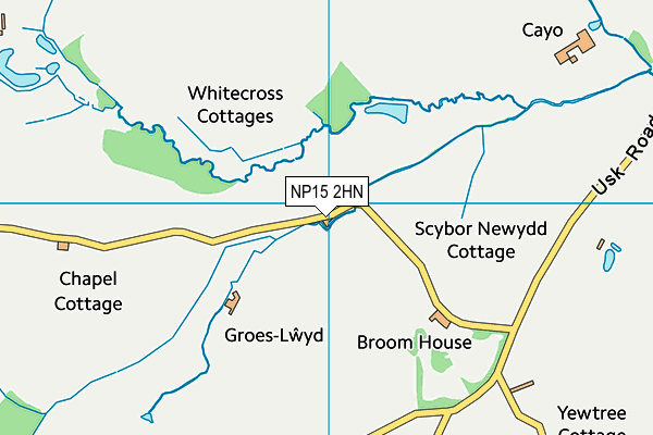 NP15 2HN map - OS VectorMap District (Ordnance Survey) NP15 2HN map - OS VectorMap District (Ordnance Survey)