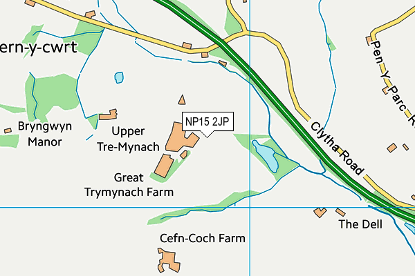 NP15 2JP map - OS VectorMap District (Ordnance Survey) NP15 2JP map - OS VectorMap District (Ordnance Survey)