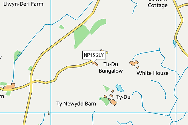 NP15 2LY map - OS VectorMap District (Ordnance Survey) NP15 2LY map - OS VectorMap District (Ordnance Survey)