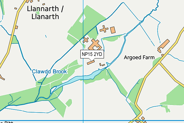 NP15 2YD map - OS VectorMap District (Ordnance Survey) NP15 2YD map - OS VectorMap District (Ordnance Survey)