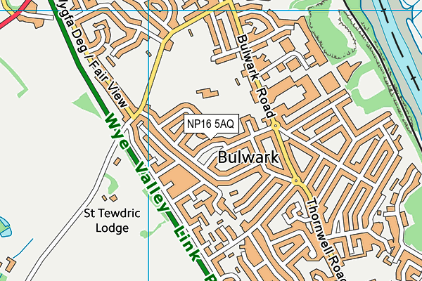 NP16 5AQ map - OS VectorMap District (Ordnance Survey) NP16 5AQ map - OS VectorMap District (Ordnance Survey)