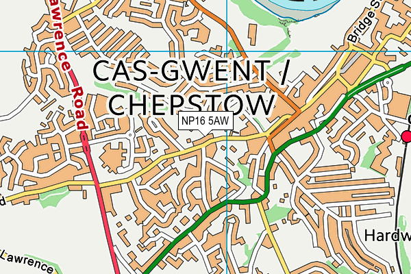 NP16 5AW map - OS VectorMap District (Ordnance Survey) NP16 5AW map - OS VectorMap District (Ordnance Survey)