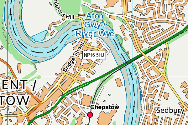 NP16 5HJ map - OS VectorMap District (Ordnance Survey)