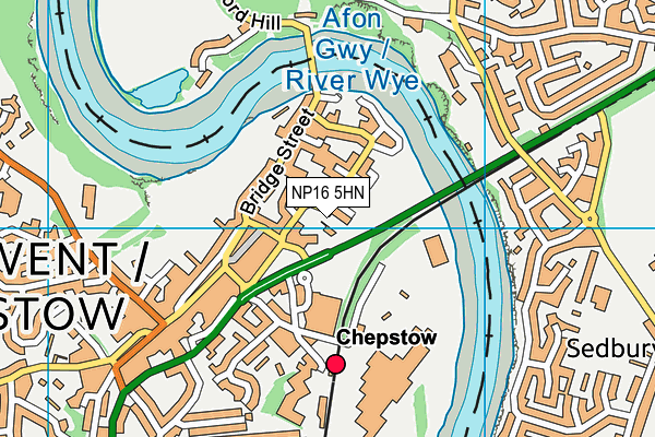 NP16 5HN map - OS VectorMap District (Ordnance Survey) NP16 5HN map - OS VectorMap District (Ordnance Survey)