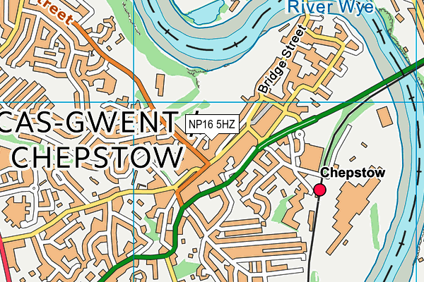 NP16 5HZ map - OS VectorMap District (Ordnance Survey) NP16 5HZ map - OS VectorMap District (Ordnance Survey)